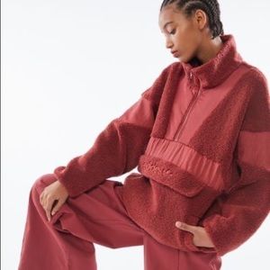 Adidas Original Sherpa Burned Red Sweatshirt